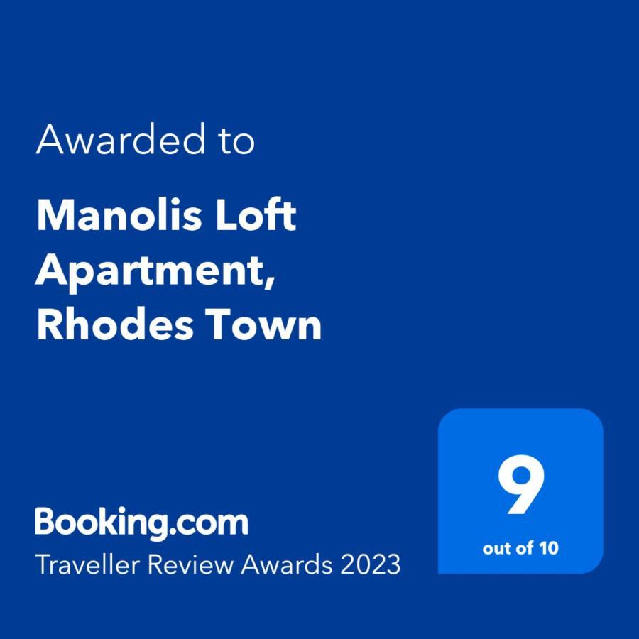 Manolis Loft Apartment, Rhodes Town Rhodes City Exterior photo